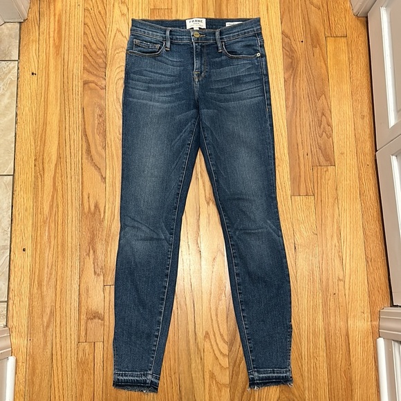 ✨ FRAME Denim ✨ Le Skinny de Jeanne Crop Jeans Size 27 - Picture 3 of 15